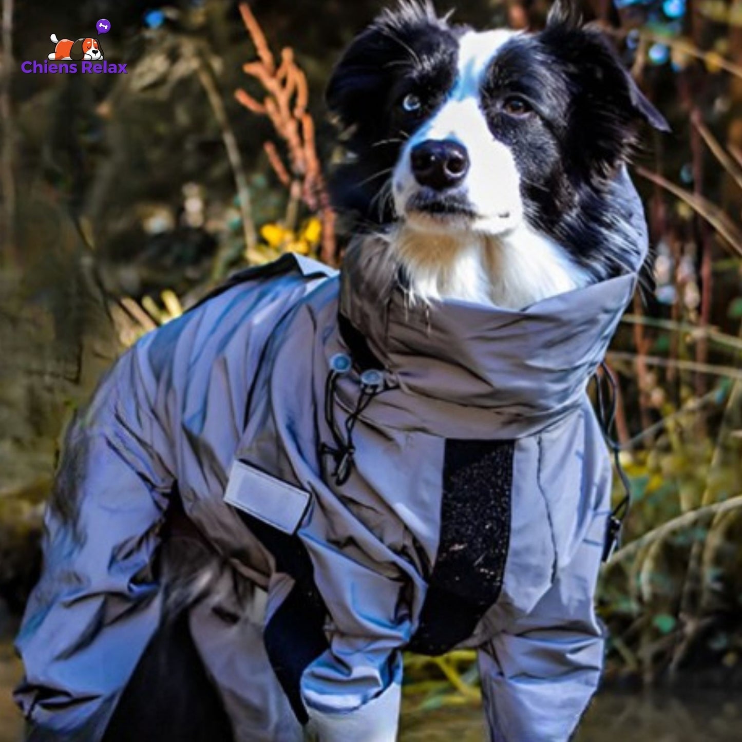 manteau pour chien col transformable en capuche